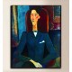 Cadre le Portrait de Jean Cocteau - Modigliani - impression sur toile avec ou sans cadre