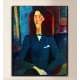 Framework the Portrait of Jean Cocteau - Modigliani - print on canvas with or without frame