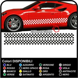 Stripe Adhesive checkerboard Side stickers checkered Stripes Adhesive checkerboard