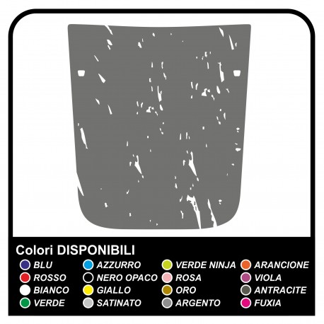adhesivo de campana para jeep renegade efecto desgastado personalizado
