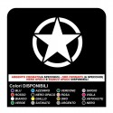 Sticker STAR RENEGADE US ARMY 30x30 cm star military 4X4