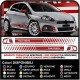 PEGATINAS DE LOS LATERALES Y EL PARAGOLPES DE FIAT GRANDE PUNTO ABARTH KIT LADO