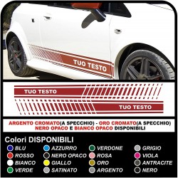 AUTOCOLLANTS LATÉRAUX POUR FIAT GRANDE PUNTO ABARTH KIT DE CÔTÉ