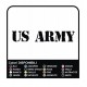 2 Aufkleber US Army Auto autoaufkleber Vinyl cm40x4
