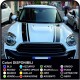 Autocollants pour mini cooper Bandes mini cooper Bonnet Bandes - bandes adhésives bonnet