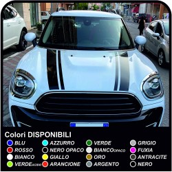 Adesivi per mini cooper Adesivi per cofano bonnet stripes adesivi MONOCOLORE fasce adesive