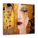 The framework Klimt - Freyja's Golden Tears and Kiss - KLIMT Picture print on canvas with or without frame