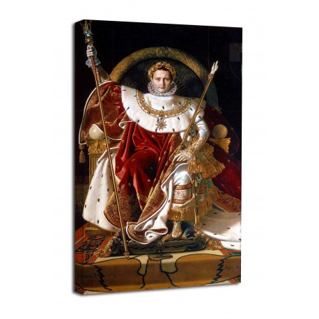 Painting Napoleon Bonaparte Napoleon on his Imperial throne Ingres prints on canvas with or without frame
