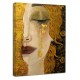 Das Klimt-Gerüst - Freyas goldene Tränen und Kuss - KLIMT Bild gedruckt auf Leinwand mit oder ohne Rahmen