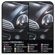 Stickers HOOD two-tone MINI COOPER S bands HOOD BACK VIPER adhesive strips mini cooper ray