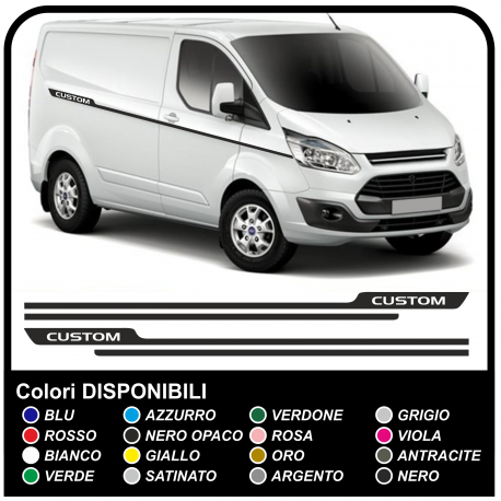 Adhesives TRANSIT M-SPORT Side Van graphics van stickers decals stripes ford transit custom turneo