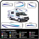 stickers for MOTORHOME graphics vinyl stickers decals stripes Set CAMPER VAN CARAVAN Motorhome - graphics 17a