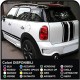 MINI countryman side stickers bonnet roof trunk and side stripes MINI graphics COOPER COUNTRYMAN - All models