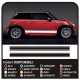 adesivi laterali MINI cooper grafica mini strisce MINI COOPER S ONE JCW COUNTRYMAN ONE ed ALTRE MINI