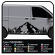 Aufkleber TRANSIT M-SPORT Side Van Grafik Van Aufkleber Streifen Ford Transit Custom Minibus und Wohnmobil