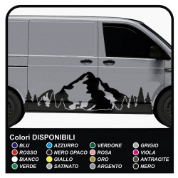 pegatinas TRANSIT M-SPORT Side Van gráficos furgonetas calcomanías rayas ford transit custom minibus y autocaravana