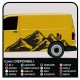 Aufkleber TRANSIT M-SPORT Side Van Grafik Van Aufkleber Streifen Ford Transit Custom Minibus und Wohnmobil