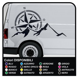 Adesivi TRANSIT M-SPORT Laterali Van grafiche furgone adesivi decalcomanie strisce ford transit custom minibus e camper