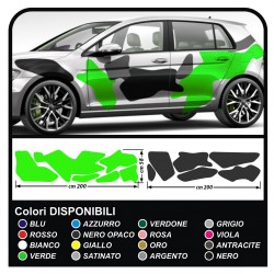 Adhésif voiture camouflage Camouflage kit de décoration de voiture US ARMY camouflage effet universel Autocollant de décoration