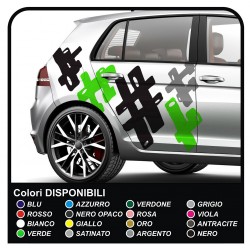 Adesivi auto mimetici Camouflage kit decorazione auto US ARMY effetto mimetico universale  Sticker decorazione Tuning Camo