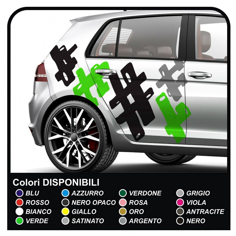 Adesivi auto mimetici Camouflage kit decorazione auto US ARMY effetto  mimetico universale Sticker decorazione Tuning Camo