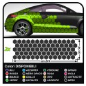 Stickers sides-car Hexagons complete Set Camouflage for car auto Decal racing Sticker Decoration, the sides SPORT