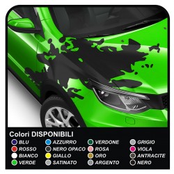 Stickers for the hood drive universal for all the car Stickers Rally Stripes hood car