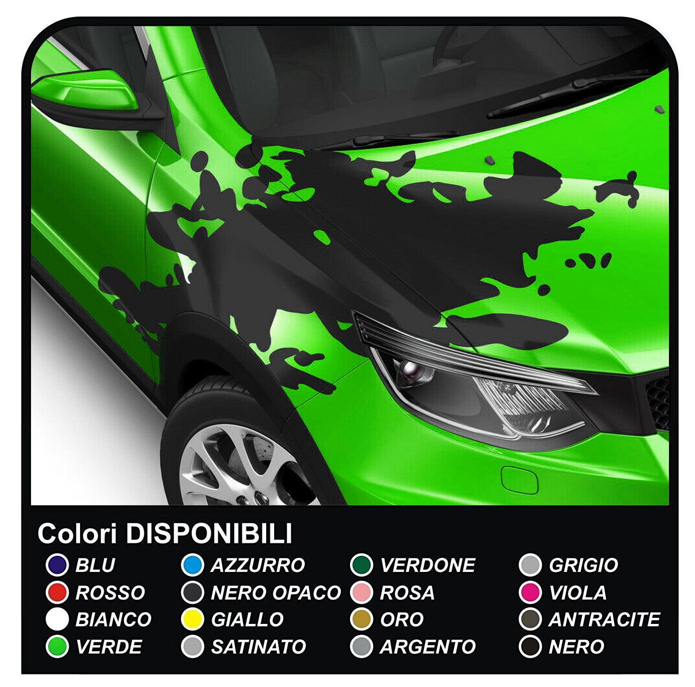 Aufkleber für motorhaube auto-universal für alle auto-Aufkleber, Rallye- Streifen auf motorhaube auto