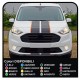 Adesivi TRANSIT M-SPORT bicolore Laterali e cofano Van grafiche furgone adesivi decalcomanie strisce ford transit connect