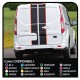 Adesivi TRANSIT M-SPORT bicolore Laterali e cofano Van grafiche furgone adesivi decalcomanie strisce ford transit connect
