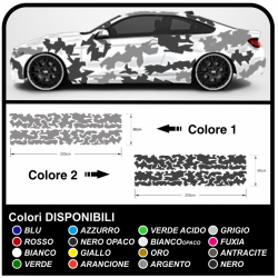Adhésif voiture camouflage Camouflage kit de décoration de voiture US ARMY camouflage effet universel Autocollant de décoration