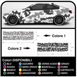 Adhesivo coche de camuflaje Camuflaje kit de decoración de coches de EJÉRCITO de los estados unidos efecto camuflaje universal