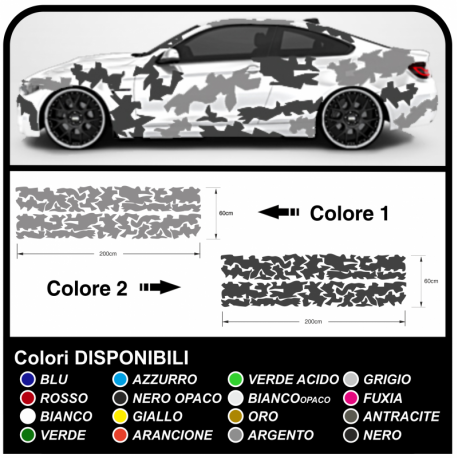 Adhesivo coche de camuflaje Camuflaje kit de decoración de coches de EJÉRCITO de los estados unidos efecto camuflaje universal