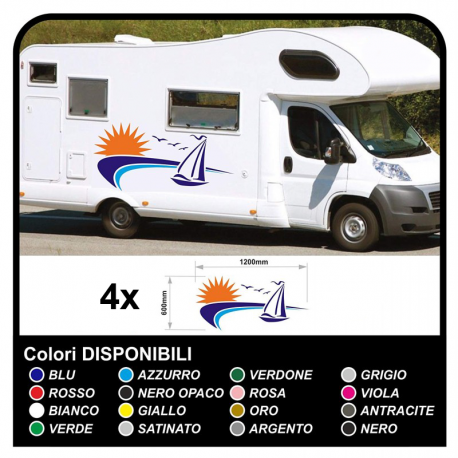 stickers for MOTORHOME graphics vinyl stickers decals stripes Set CAMPER VAN CARAVAN Motorhome - graphics 28c