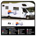 autocollants pour MOTORHOME graphiques de vinyle autocollants décalques rayures camping-car, CARAVANE, Motorhome - graphique 28c