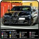 Autocollant de capot de toit autocollants pour les bandelettes de rallye de alfa romeo giulia ou de décoration de voiture Viper