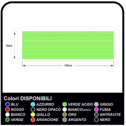 Adesivi linee per grafica auto sportiva, adesivi fiancate cofano e laterali per auto Tuning Decor