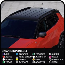 Sticker film for roof decoration Jeep Compass adhesive hood roof compass