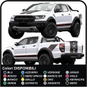 Autocollants RAPTOR M-SPORT graphiques de toit latéral et de capot pick-up autocollants bandes décalcomanies ford RAPTOR