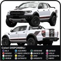 Stickers RAPTOR M-SPORT stickers Side roof and bonnet graphics pickup stickers decals stripes ford RAPTOR