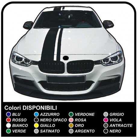 Stickers bonnet and roof Stripes UNIVERSAL audi bmw alfa romeo fiat seat golf