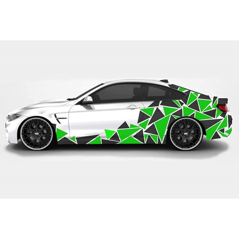 Aufkleber kotflügel auto Dreiecke komplett-Set, Camouflage-auto