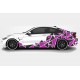 Adesivi fiancate auto Triangoli Set completo Camouflage per auto Car Decal racing Sticker Decorazione fiancate SPORT