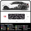 Pegatina lados-alquiler de Triángulos Conjunto completo de Camuflaje para auto coche Calcomanía de carreras de la etiqueta