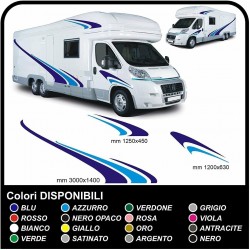 adesivi CAMPER grafica in vinile adesivi decalcomanie strisce Set CAMPER VAN ROULOTTE Motorhome - grafica 16c MAXI