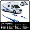 adesivi per CAMPER grafica in vinile adesivi decalcomanie strisce Set CAMPER VAN ROULOTTE Motorhome - grafica 16c MAXI