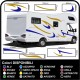 CAMPER grafica in vinile adesivi decalcomanie strisce Set CAMPER VAN ROULOTTE Motorhome - grafica 02