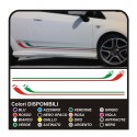 KIT DE BANDAS, TIRAS PARA EL PUNTO EVO SUPER SPORT TRICOLOR RAYAS LATERALES ABARTH ITALIA