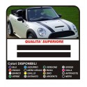 MINI COOPER Tiras Adhesivas Franjas de Capó - tiras adhesivas bonnet