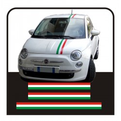 Stickers FIAT 500, style, abarth 500 stickers decals KIT bands Italian 500